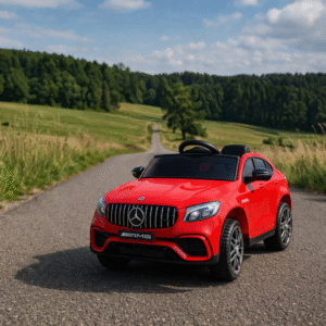 Samochodzik elektryczny Mercedes GLC63S SUV Autko dla dzieci, czerwony